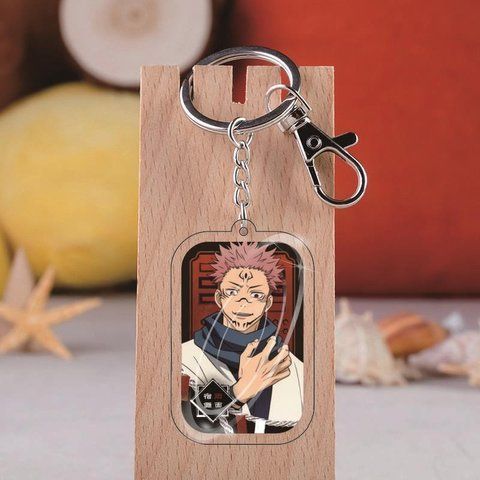 Брелок акриловий Магічна битва Сукуна Jujutsu Kaisen Sukuna Ryoumen 5 см 2462169352 фото