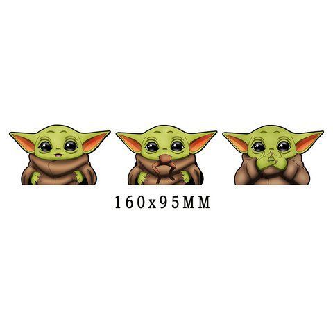 Голографічна наклейка Мандалорець Грогу The Mandalorian Grogu 2887495940 фото