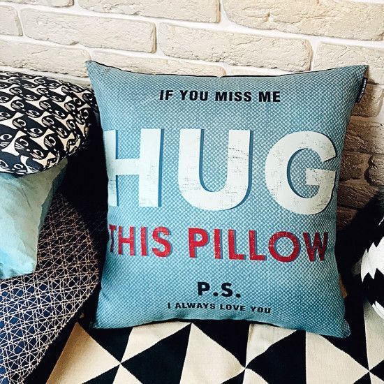 Подушка If you miss me hug this pillow 40х40см 124902 фото