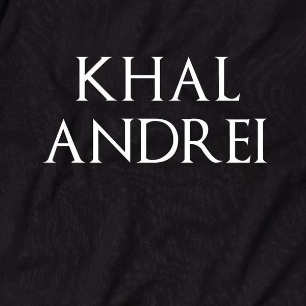 Футболка GoT "Кhal" именная мужская, Чорний, L, Black, англійська BD-f-29 фото