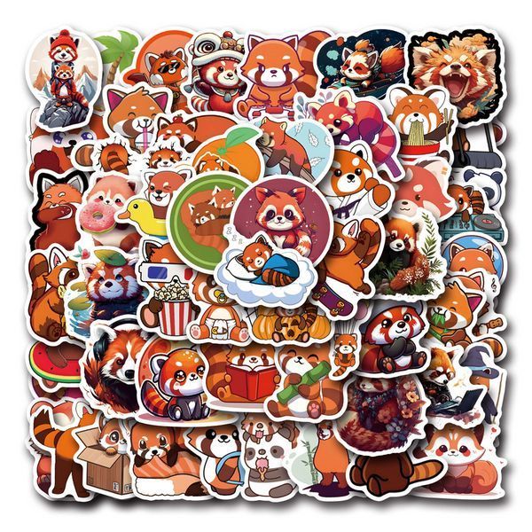 Стикерпак Красные Панды Набор наклеек GeekLand red panda 55 штук 2881878537 фото