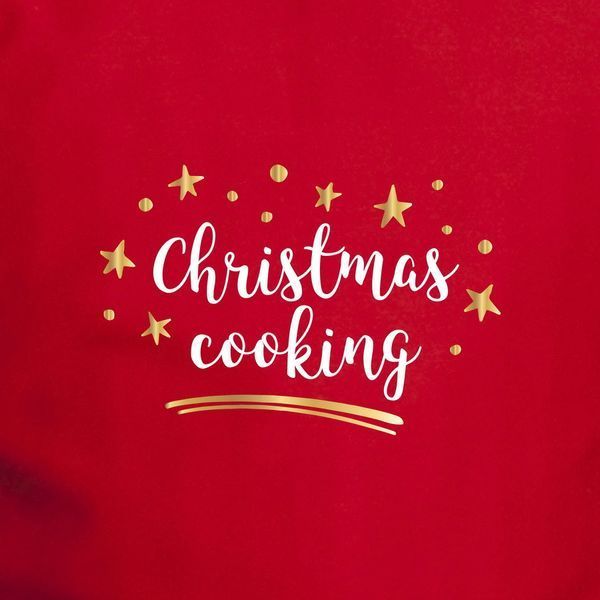 Фартух "Christmas cooking", Червоний, Red, англійська BD-ff-35 фото