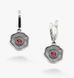 Серьги серебряные Мальва Rose 925 Флора 104-11504S07-5093s фото 1