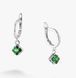 Сережки срібні з підвісками Мерехтіння Emerald 925 Zirkon 2749348273 фото 1
