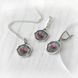Серьги серебряные Мальва Rose 925 Флора 104-11504S07-5093s фото 6