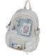 Рюкзак стильный Белый с прозрачными отсеками&nbsp;Stylish Backpack White 40x29&nbsp;см 2797017166 фото 1