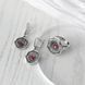 Серьги серебряные Мальва Rose 925 Флора 104-11504S07-5093s фото 4