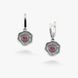 Серьги серебряные Мальва Rose 925 Флора 104-11504S07-5093s фото 2