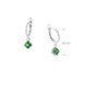 Сережки срібні з підвісками Мерехтіння Emerald 925 Zirkon 2749348273 фото 6
