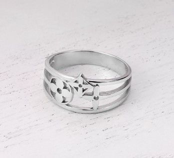 Кольцо серебряное Люкс 925 Rhodium 19 размер 2564746437 фото