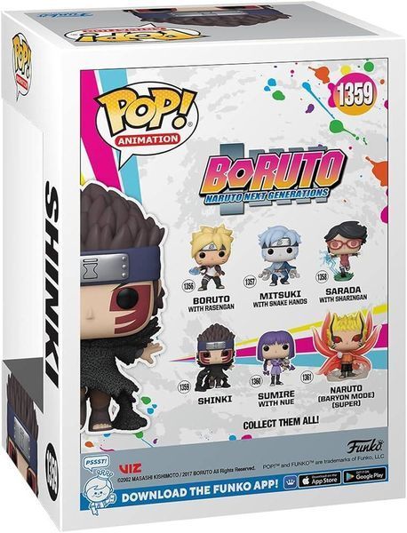Фігурка Funko Pop Фанко Поп Боруто Шинки Boruto Shinki 10 см B S 1359 B S 1359 фото