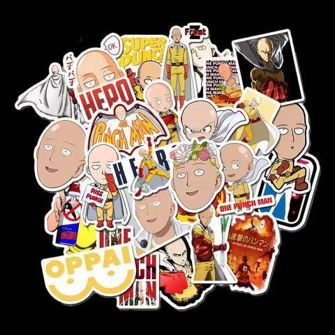 Стикерпак Ванпанчмен Набор наклеек GeekLand One-Punch Man 50 штук 2881874819 фото
