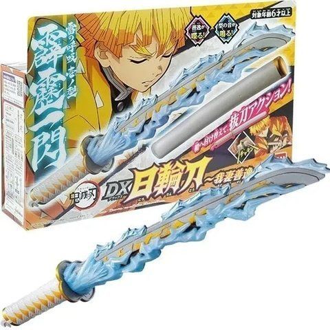 Катана Bandai&nbsp;Клинок рассекающий демонов Зеницу Агацума&nbsp;Demon Slayer Zenitsu Agatsuma 55 см B DS ZA 55 B DS ZA 55 фото