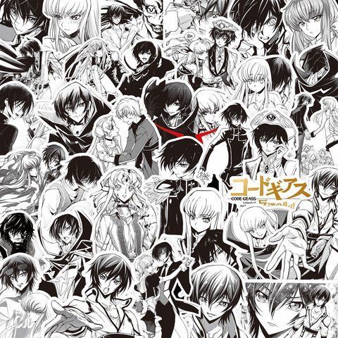 Стікерпак Набір наклейок GeekLand Код Гіас Code Geass 80 штук 2897339837 фото