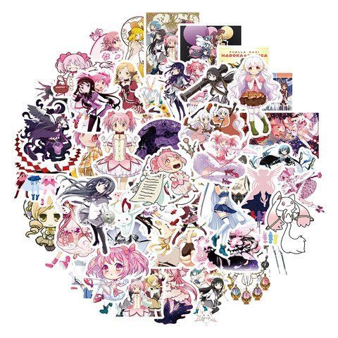 Стикерпак Волшебница Мадока Набор наклеек GeekLand Madoka Magica 50 штук 2940352130 фото