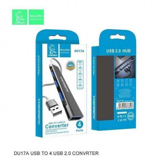 Розгалужувач USB 3.0 хаб 4 порти Black 127534 фото