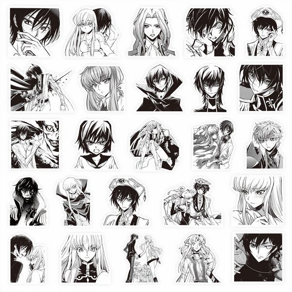 Стікерпак Набір наклейок GeekLand Код Гіас Code Geass 80 штук 2897339837 фото
