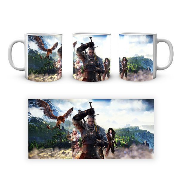 Кружка GeekLand The Witcher Відьмак Геральт Цірі Єнніфер TW 002.033 TW 002.033 фото