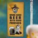 Открывалка бутылок на стену Drink good beer with good friends 124742 фото 2