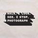 Экосумка "I walk, I look, I see, I stop, I photograph", Бежевый, английский 2603864363 фото 3