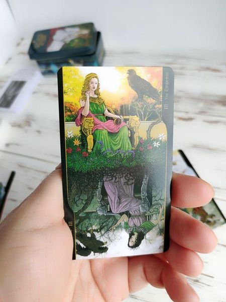 Карты Таро Противоположностей Tarot of Oppositions в металлической коробке 2523848628 фото