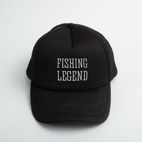 Кепка "Fishing legend", Чорний, англійська 2603862569 фото