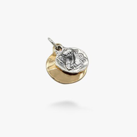 Кулон серебряный этнический Сова Афины gold 925 32-12405SG-5069p фото