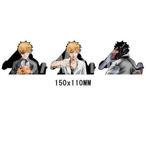 Голографічна наклейка Людина бензопила Денджі Chainsaw Man Denji 2881878492 фото