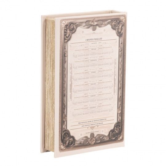 Книга-тайник сейф "Первая криптовалюта" для денег и ценностей, 26 см 2758394511 фото