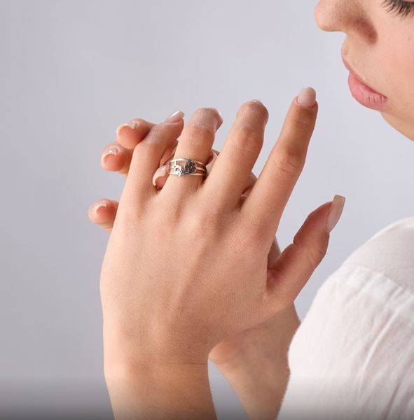 Кольцо серебряное Люкс 925 Rhodium 20 размер 2564746438 фото