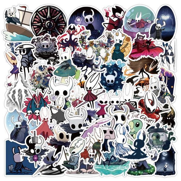 Стікерпак Порожній лицар Набір наклейок GeekLand Hollow Knight 50 штук 2940352638 фото