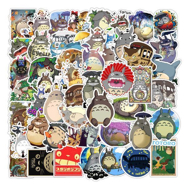 Стикерпак Набор наклеек GeekLand Работы Хаяо Миядзаки Тоторо Hayao Miyazaki 50 штук 2897339895 фото