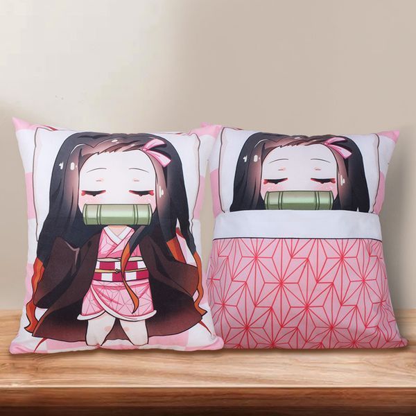 Подушка Дакимакура Клинок рассекающий демонов Незуко Demon Slayer Nezuko 35 см DP DS N DP DS N фото