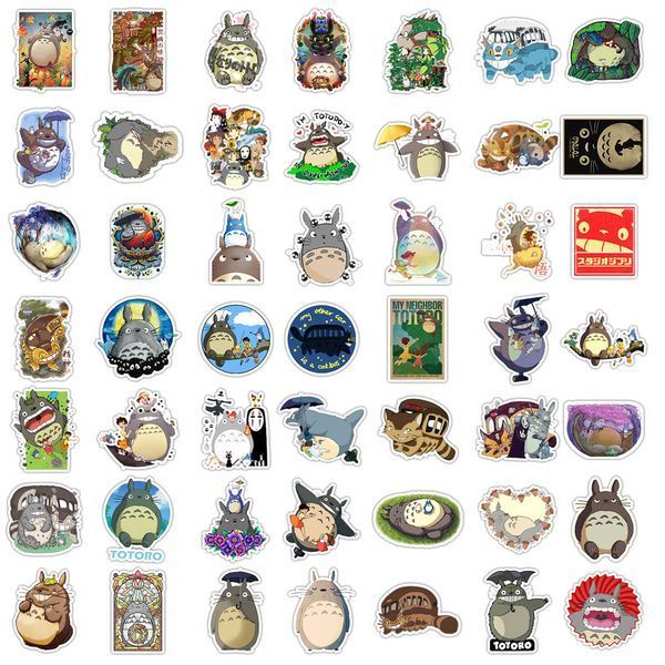 Стикерпак Набор наклеек GeekLand Работы Хаяо Миядзаки Тоторо Hayao Miyazaki 50 штук 2897339895 фото