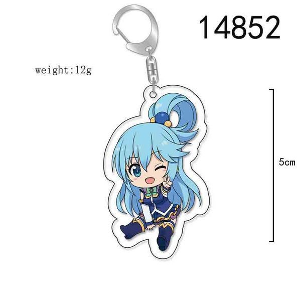 Брелок акриловый Да благословят боги этот прекрасный мир! Аква KonoSuba Aqua 5 см 2490864138 фото