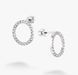 Серьги пусеты с фианитами Праздник 925 Rhodium 2564746416 фото 1