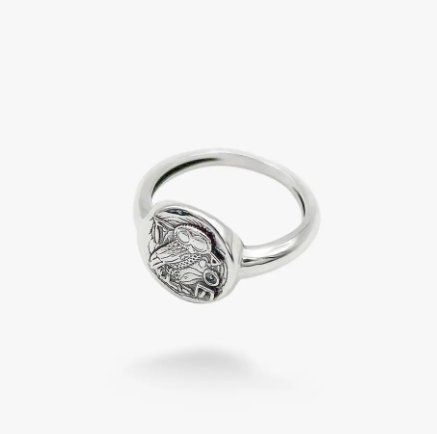Кольцо серебряное античное Сова Афины mini 925 17.5 размер 46-12402S-5075k фото