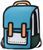 Рюкзак стильный 2Д Синий&nbsp;Stylish Backpack 2D Blue 40x36x12 2797017169 фото