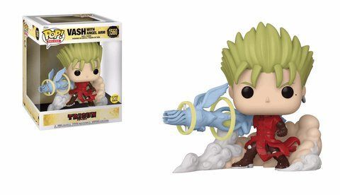 Фигурка Funko Pop Триган Веш Trigun Vash with Angel Arm 15 см Glow T G VA 1560 T G VA 1560 фото