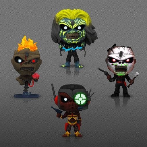 Набор фигурок Funko Pop 4PK Glow in the Dark Box Set Exclusive Iron Maiden Айрон Мейден 10 см 4PK E IM 4PK E IM фото