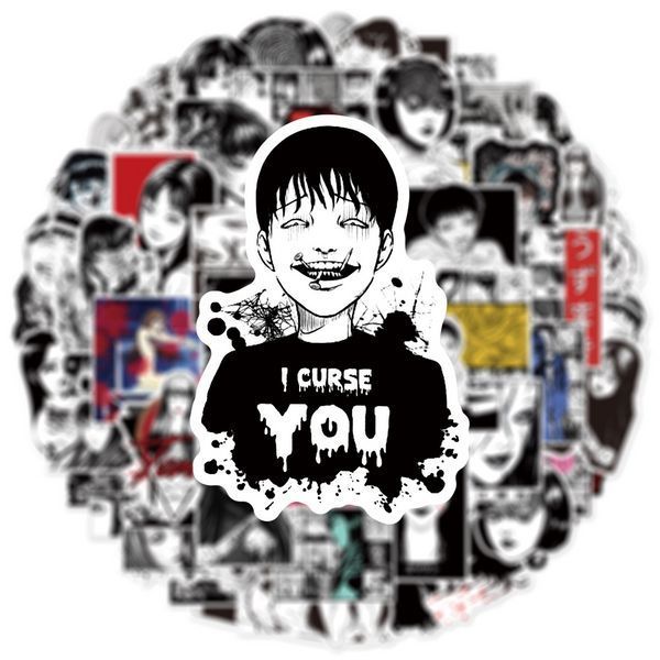 Стикерпак Дзюнди Ито Набор наклеек GeekLand Junji Ito 50 штук 2881874726 фото