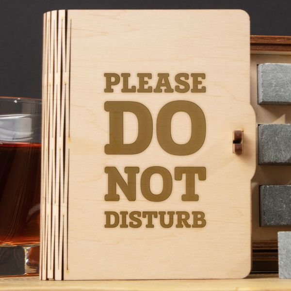 Камни для виски "Please do not disturb" 6 штук в подарочной коробке, англійська BD-WHROCKS-41 фото