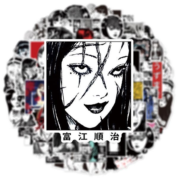 Стикерпак Дзюнди Ито Набор наклеек GeekLand Junji Ito 50 штук 2881874726 фото