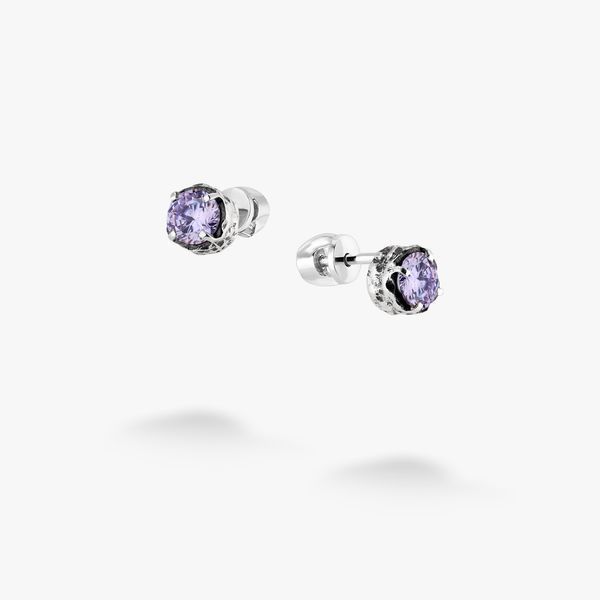 Пусети срібні Цефеїда Lavender 925 Zirkon 2749348276 фото