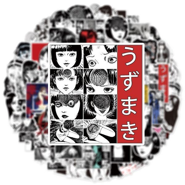 Стикерпак Дзюнди Ито Набор наклеек GeekLand Junji Ito 50 штук 2881874726 фото