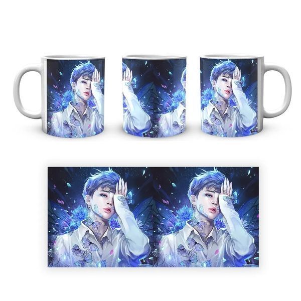 Кружка GeekLand Bangtan Boys Пак Чіміно Малюнок Метелики BTS CP 04.463.609 1683761520 фото