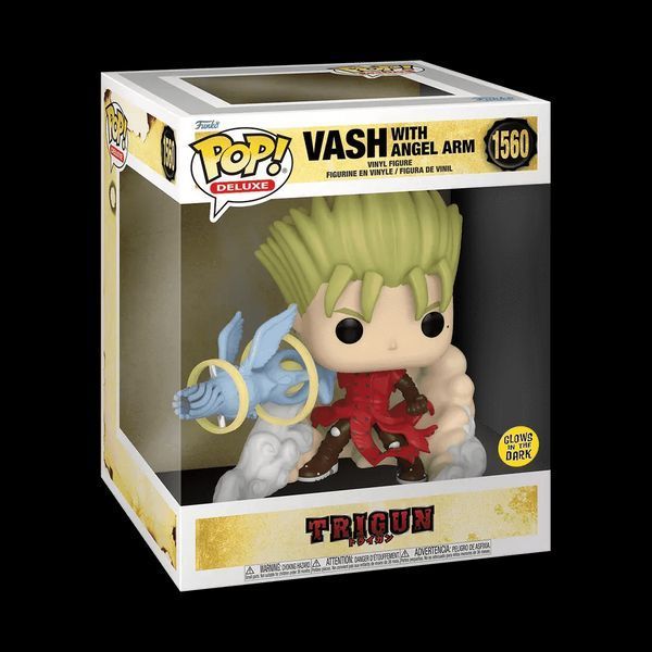 Фигурка Funko Pop Триган Веш Trigun Vash with Angel Arm 15 см Glow T G VA 1560 T G VA 1560 фото