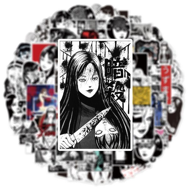 Стикерпак Дзюнди Ито Набор наклеек GeekLand Junji Ito 50 штук 2881874726 фото