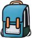 Рюкзак стильный 2Д Синий&nbsp;Stylish Backpack 2D Blue 40x36x12 2797017169 фото 1