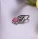 Кулон серебряный Листочек Вербочки Rose Opal 925 188-S12-5170p фото 2